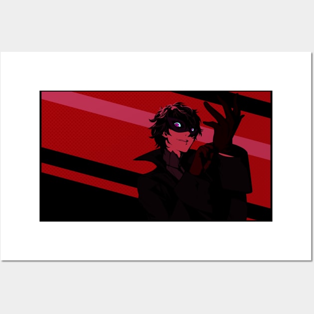 Persona - Ren Akiyama Joker Art (Red) Wall Art by PhilipArnaudov